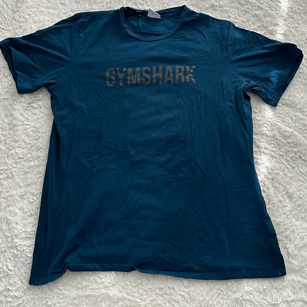 deep teal Gymshark lifting tee